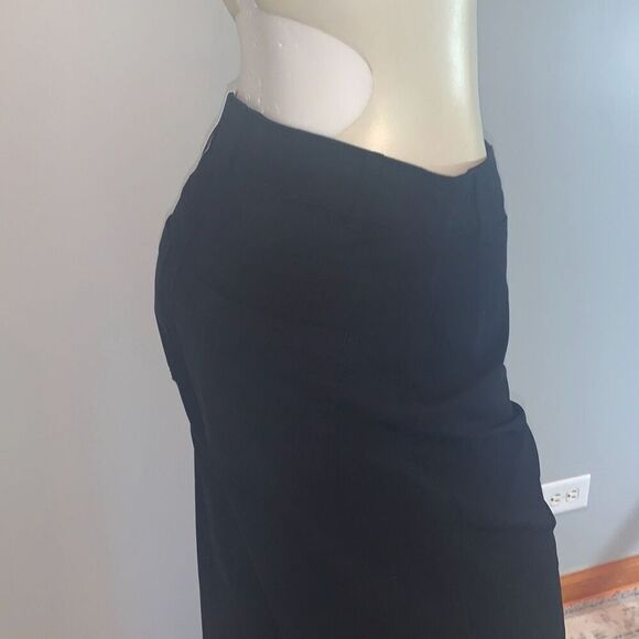 NWT Old Navy Black High Rise Wide Leg Khaki Pants Size 8 - Picture 13 of 16